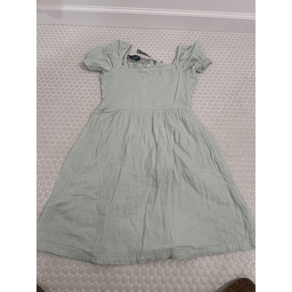 NWT Roxy Hello Mini Again Dress S Mint Green Smocked Gauze Cottagecore Boho